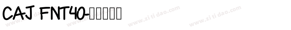 CAJ FNT40字体转换